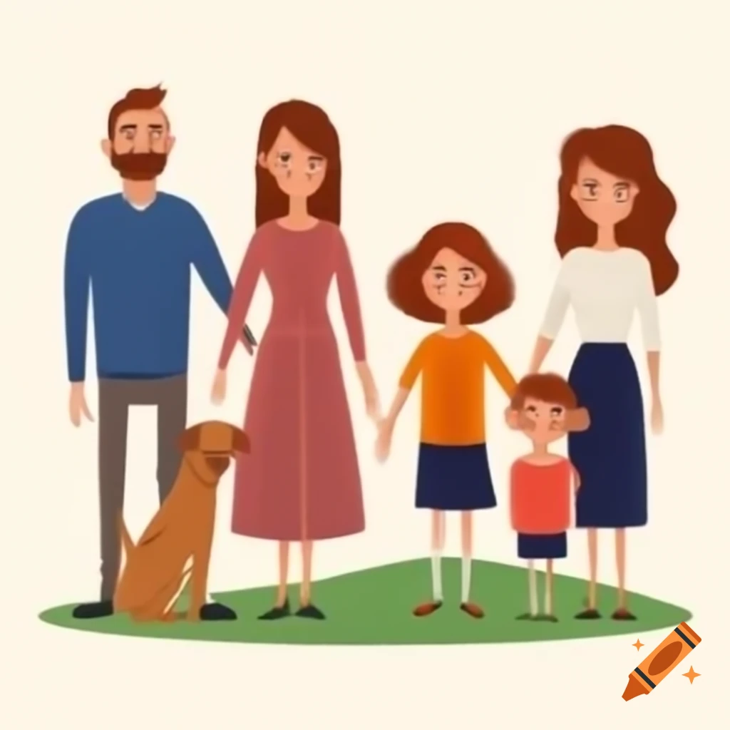 Family Portrait Of Parents And Two Children On Craiyon family-portrait-of-parents-and-two-children-on-craiyon