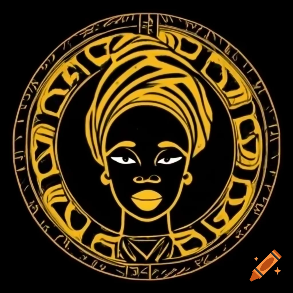 Yoruba woman logo design