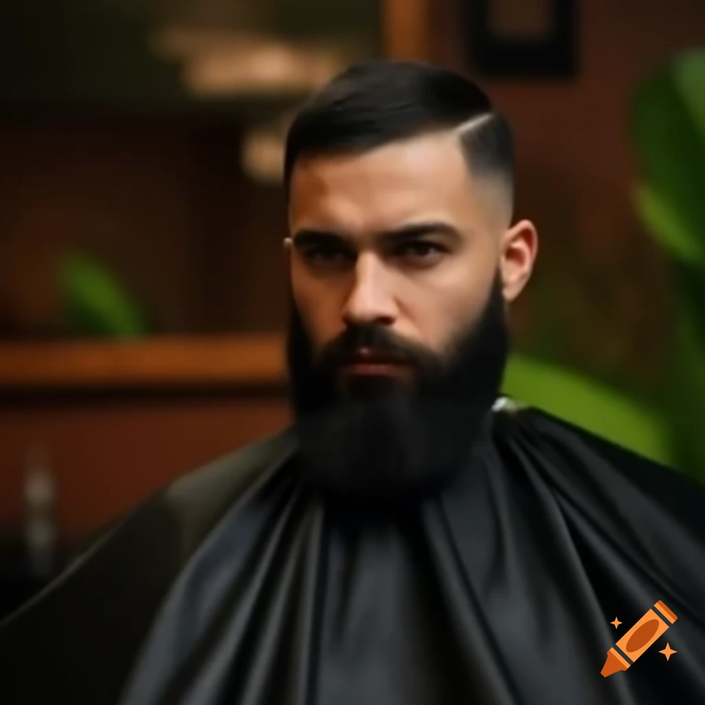 Men getting grooming services in barbershop