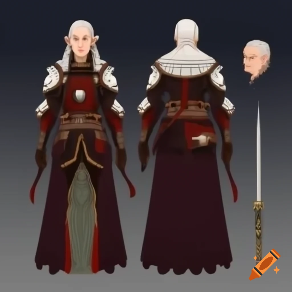 Dalish elf outfit inspired by Dragon Age with medieval and Japanese armor aesthetics