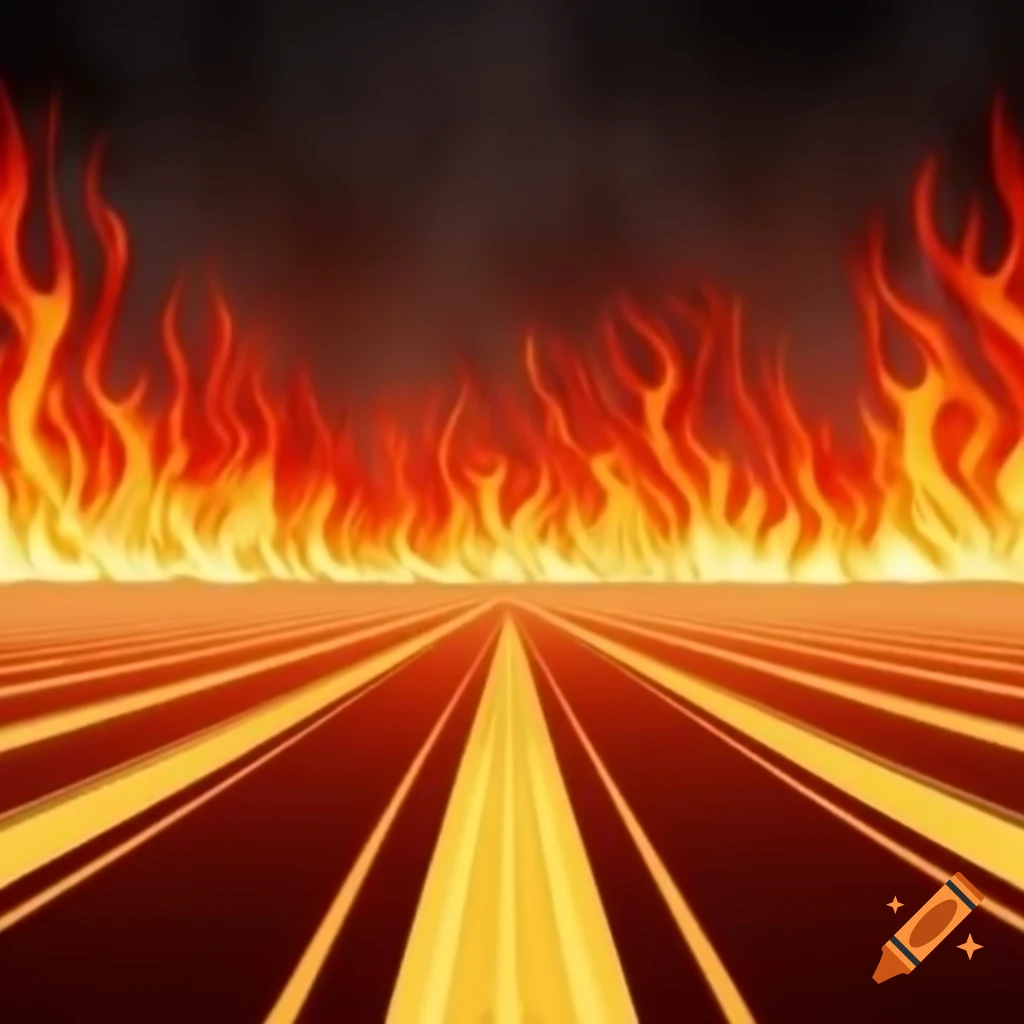 Abstract fire stripe design
