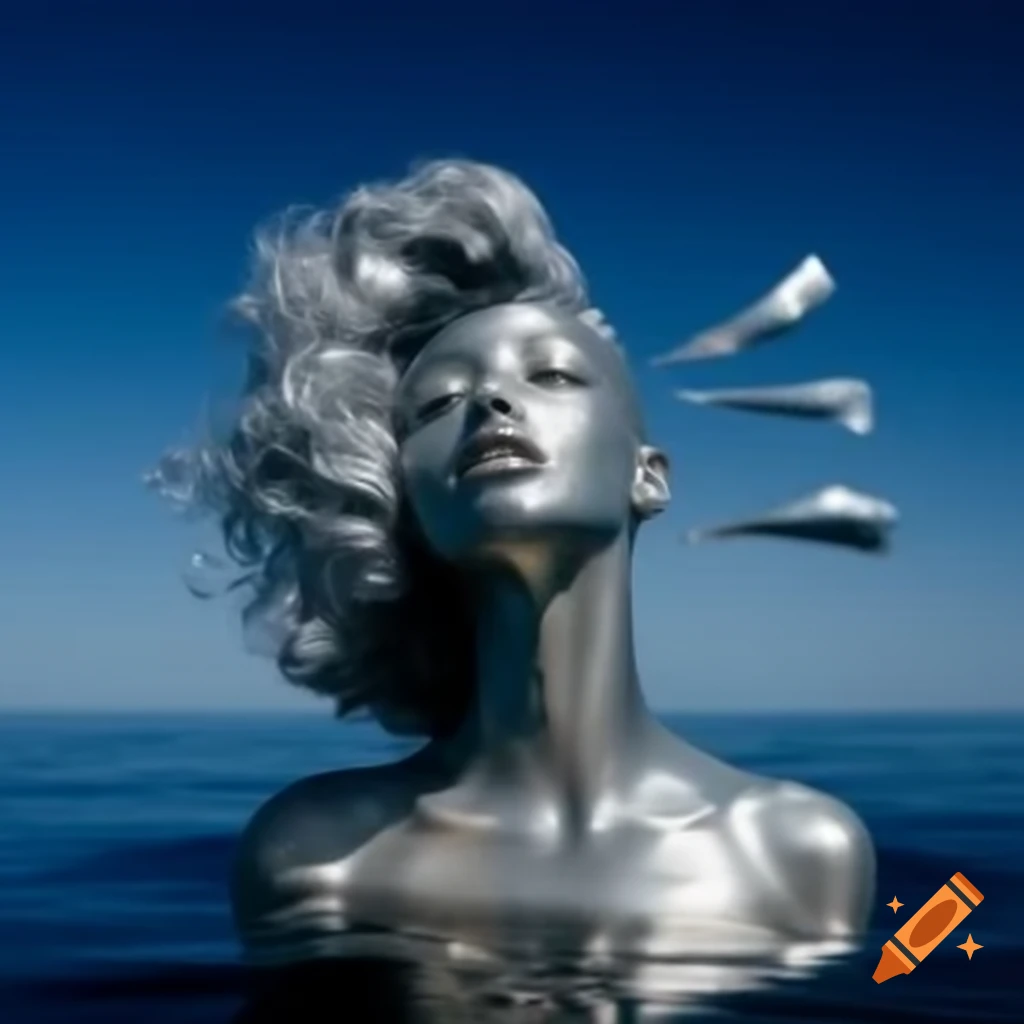 Pop Surrealism Photography Featuring Silver Statue From 2000s On Craiyon granny-s-off-her-meds-the-absolute-best-rock-singer-of-all-time