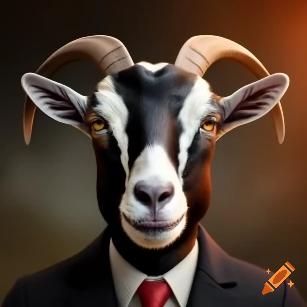 Fantasy character featuring a goatman as an accountant