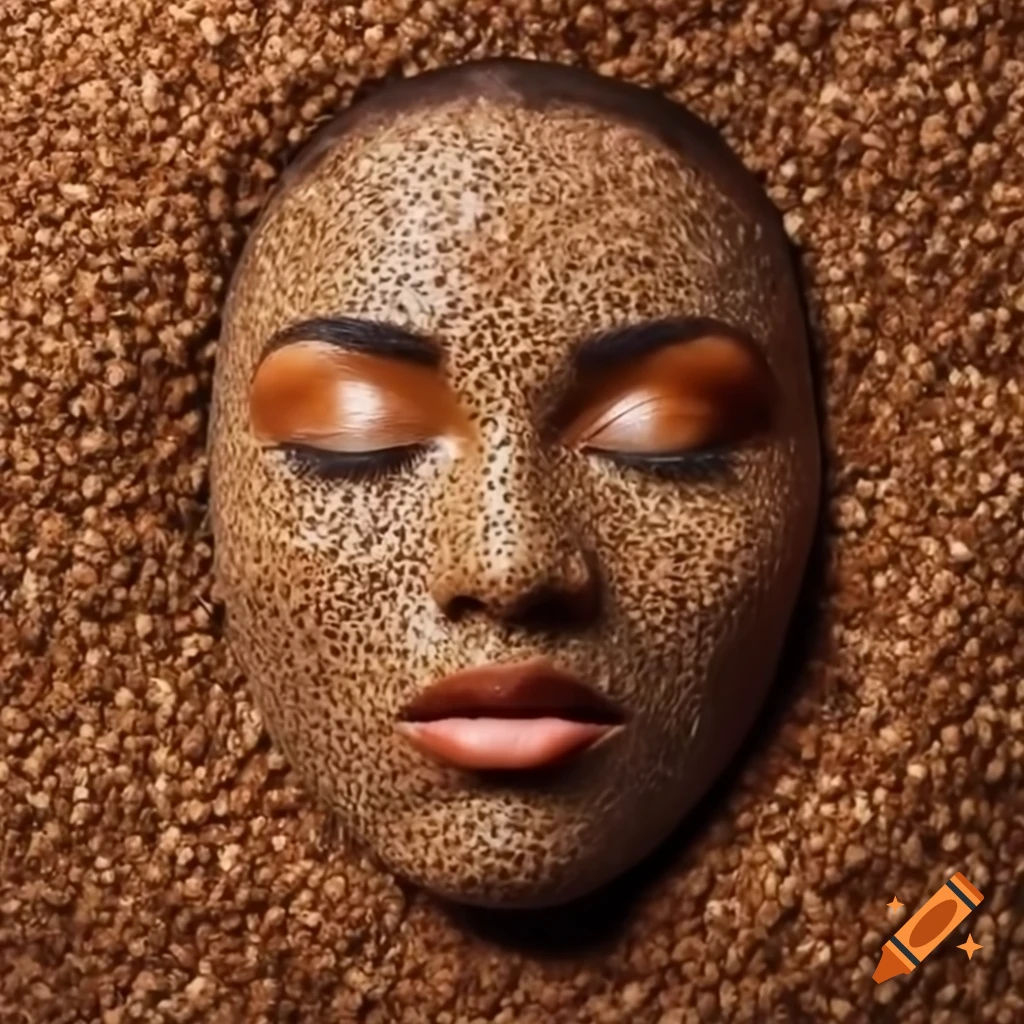 Face mask made with flaxseed ingredients on craiyon
