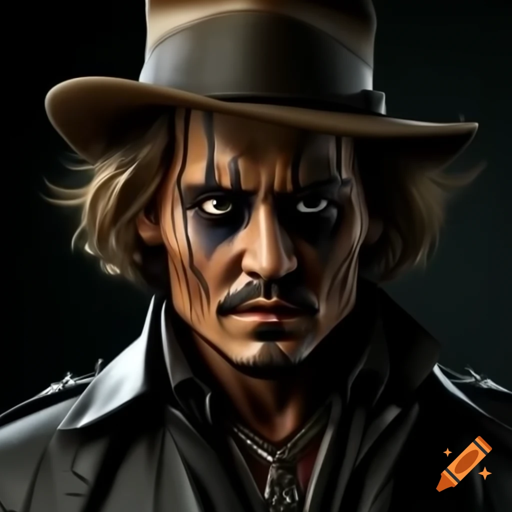 Hyper realistic 3D render of a male actor with dramatic lighting
