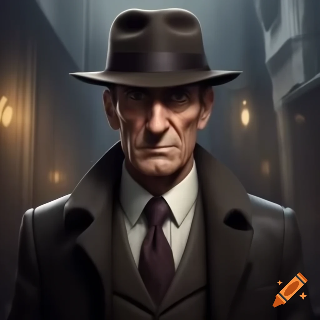 Detective in a mysterious house