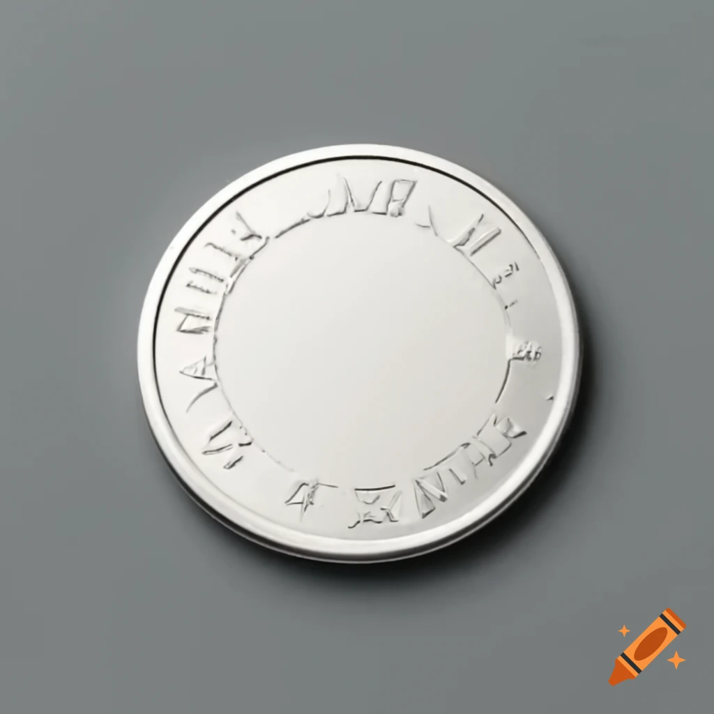 Single round silver coin