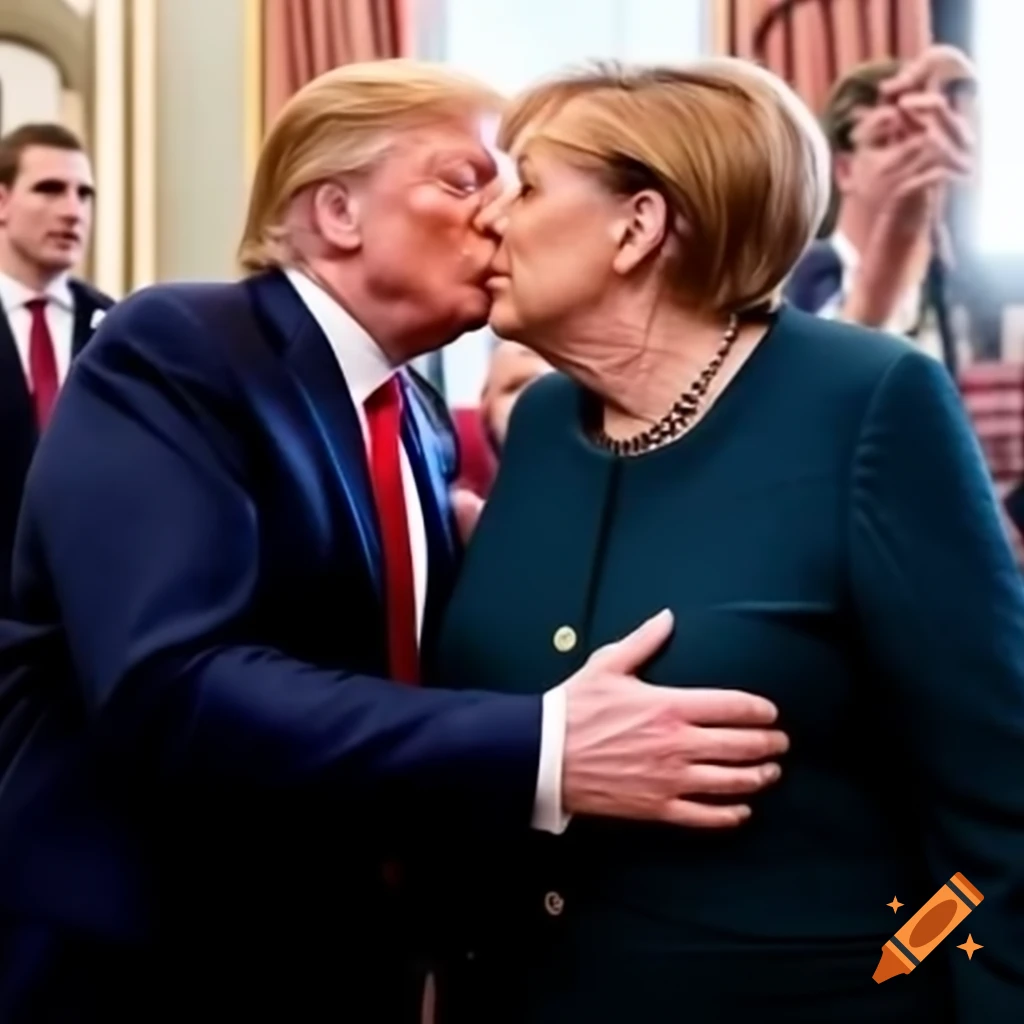 Vladimir Putin and Donald Trump in a controversial political scene