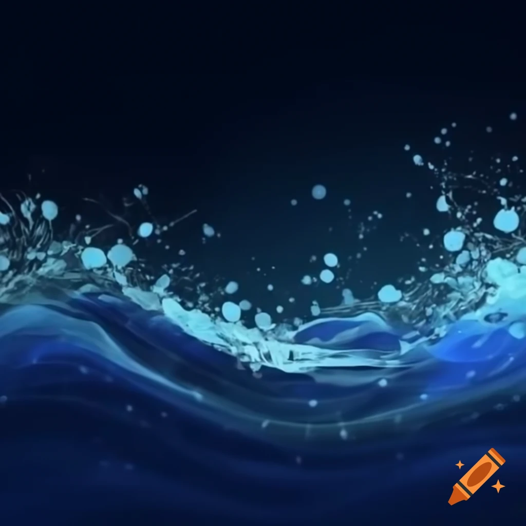 Abstract illustration of dual nature of particles and waves