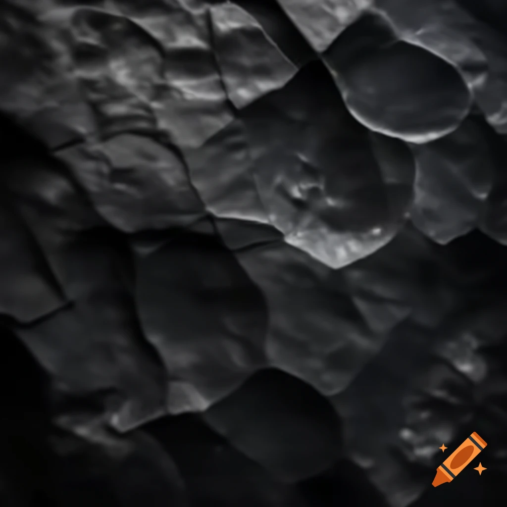 Textured black rock surface