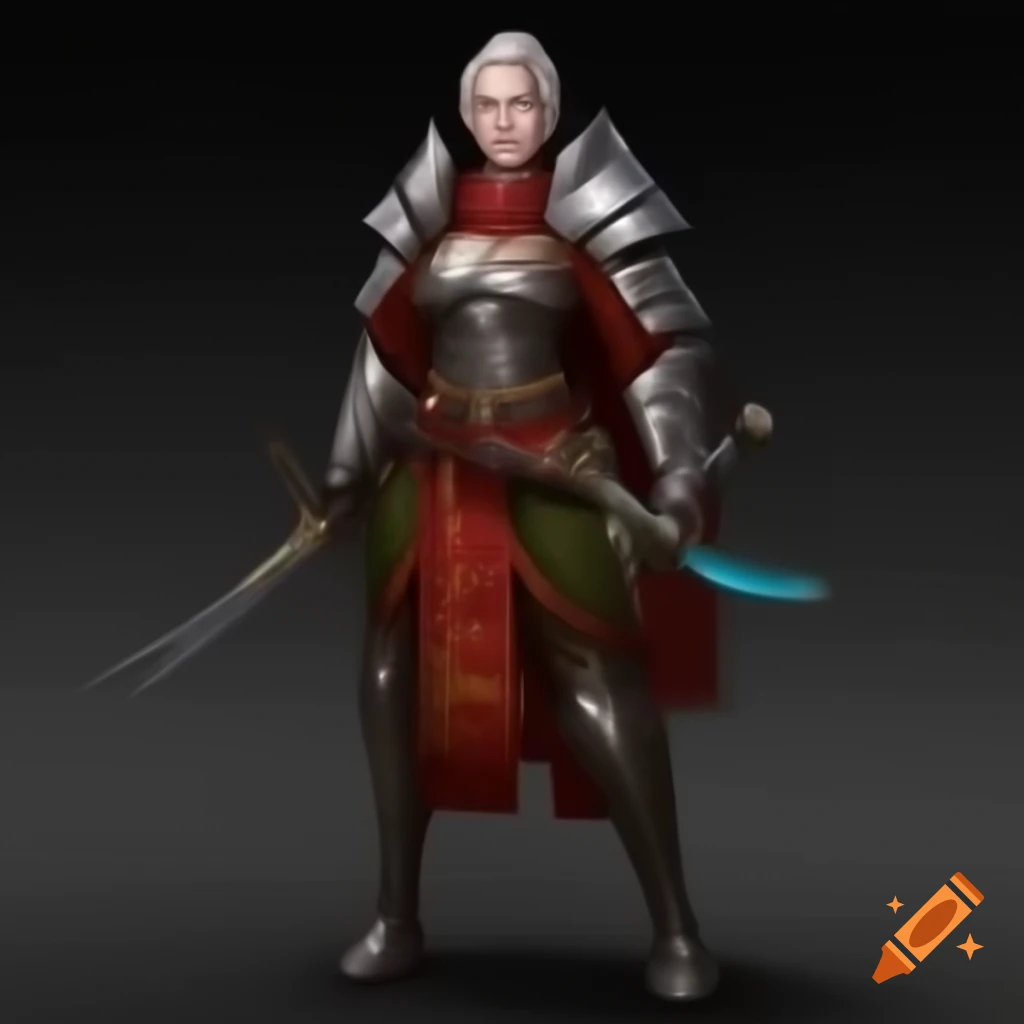 Inquisitor-inspired outfit for female Dalish elf blending medieval and Japanese armor aesthetics