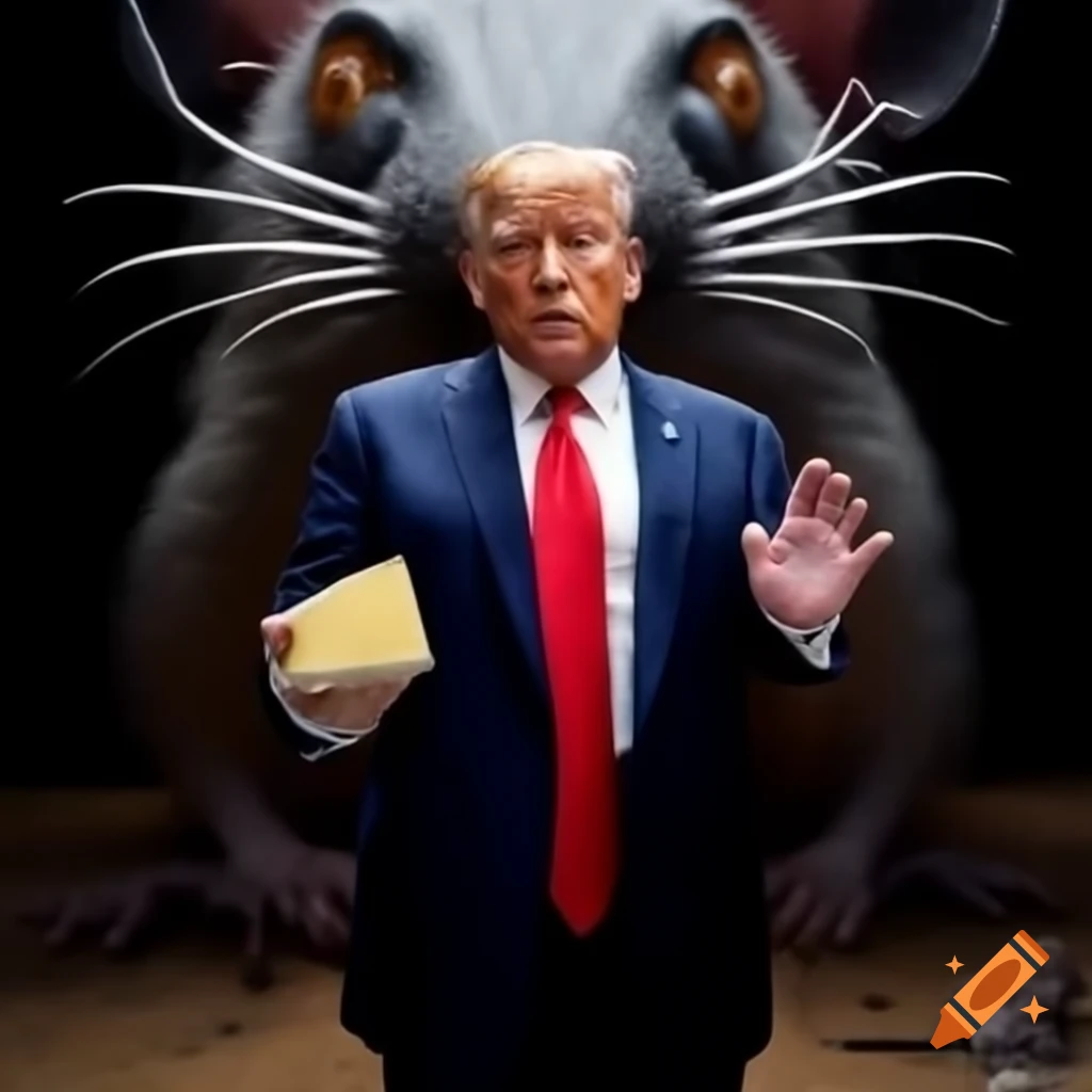 Man staring at cheese in front of giant mouse trap