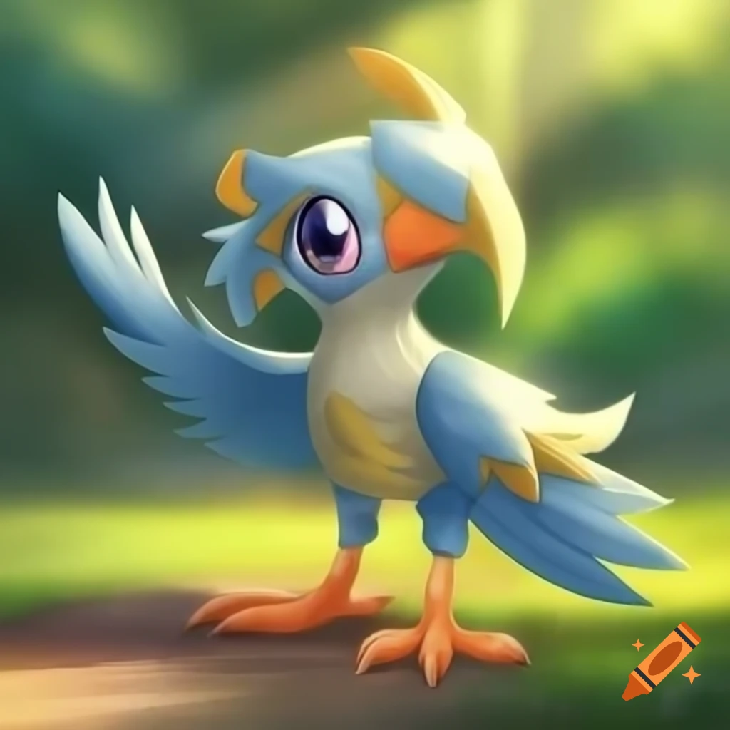 Digital bird creature from Digimon series