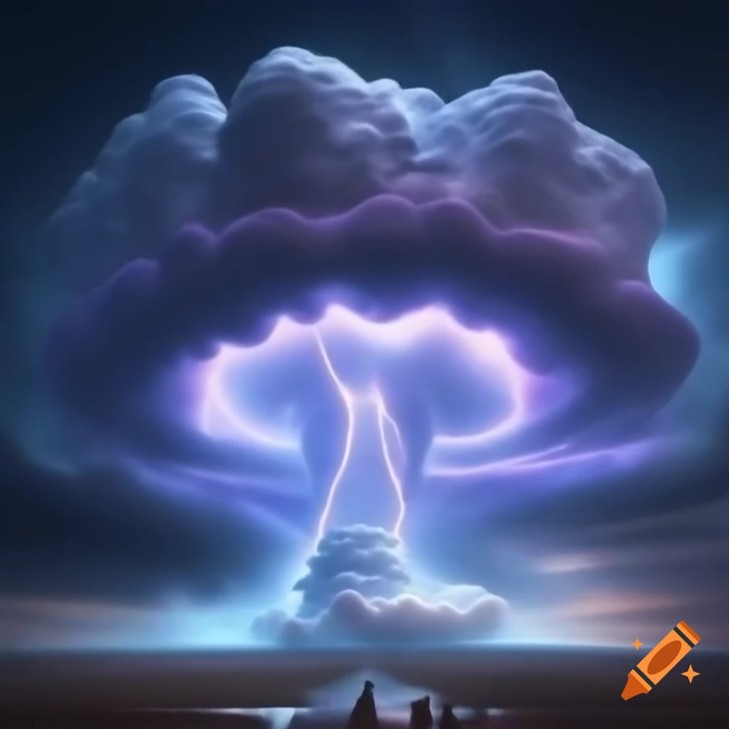Eldritch storm cloud featuring numerous eyes