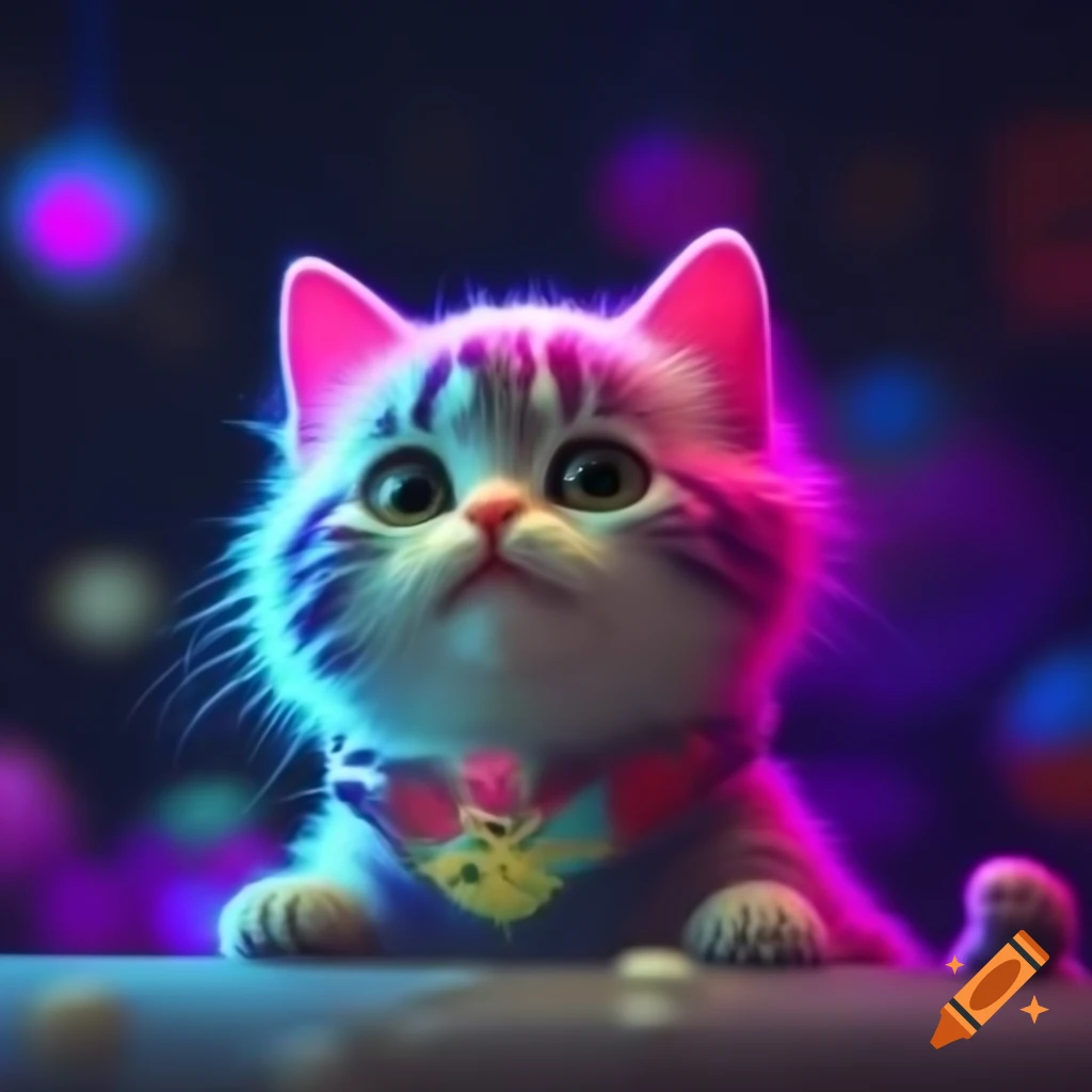 Cute little cat illustration, NFT artwork