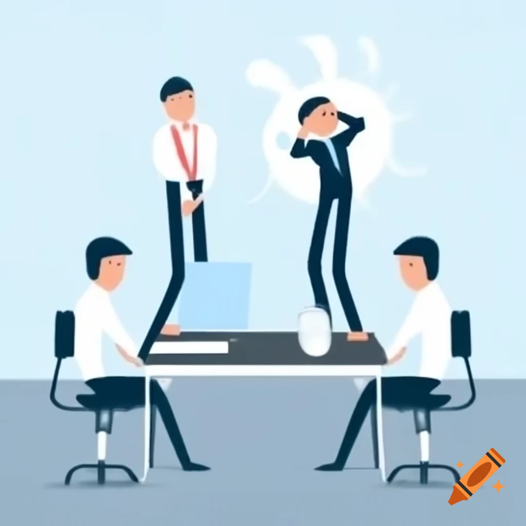 Business meeting highlighting inefficiencies and performance evaluation issues