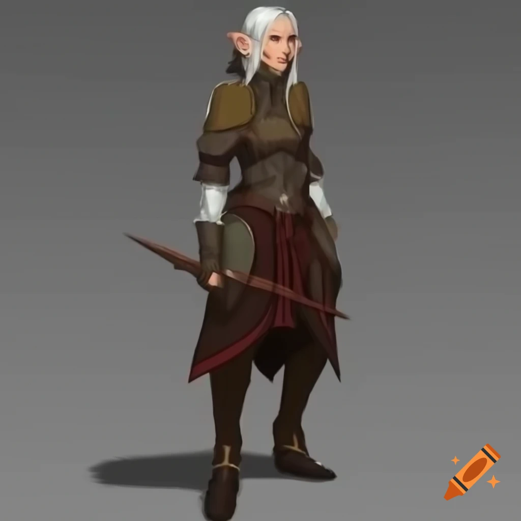 Female Dalish elf in casual medieval-inspired outfit from Dragon Age: Inquisition
