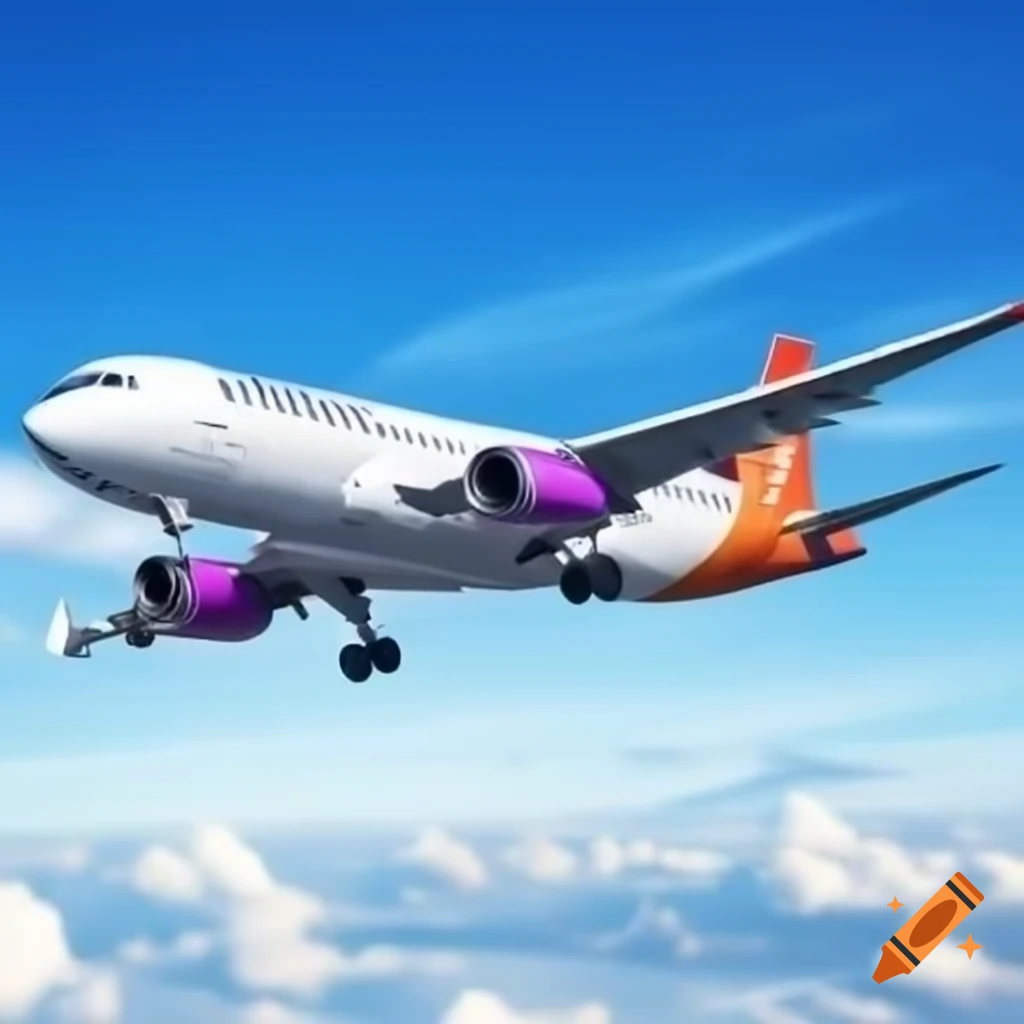 Plane flying in a clear blue sky