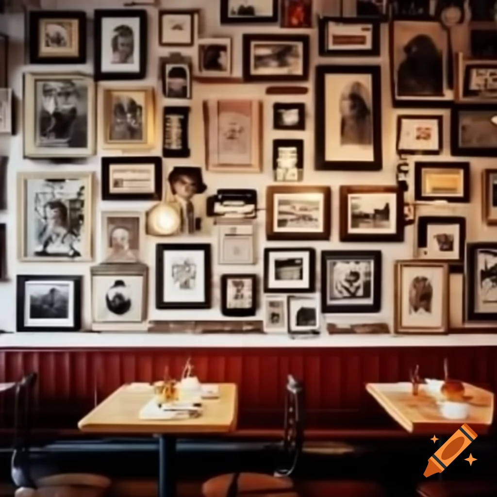 Wall of a café