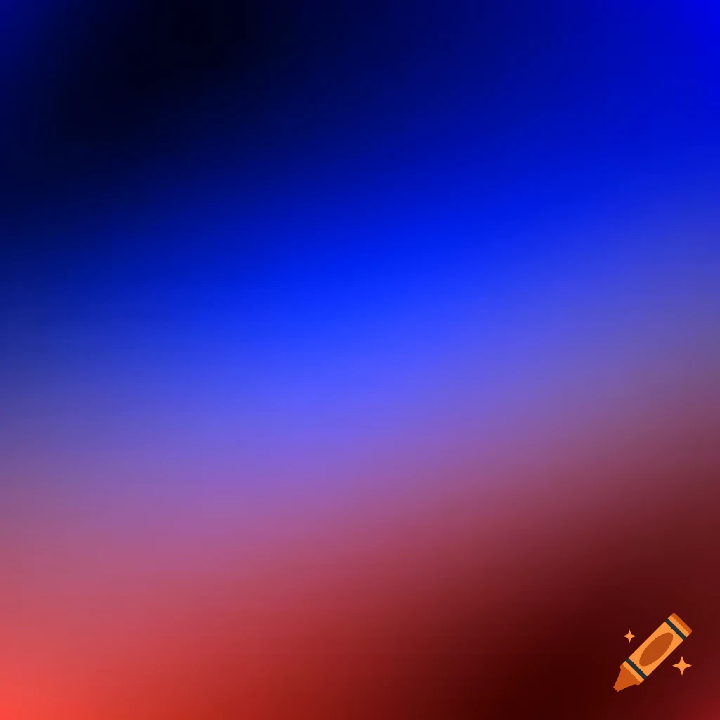 Abstract glitch art with blue and red gradients and blurry blobs