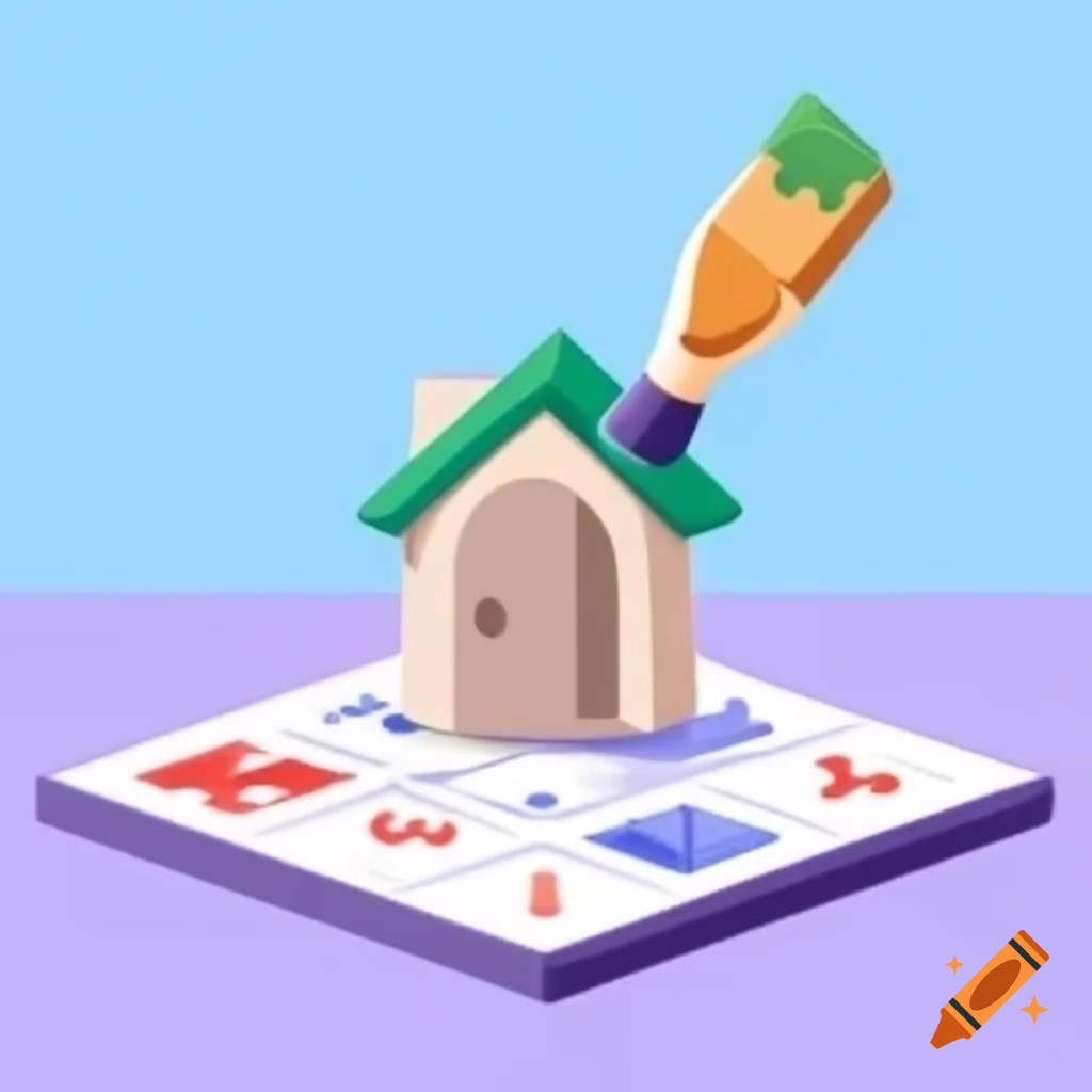 House logo featured in a board game design