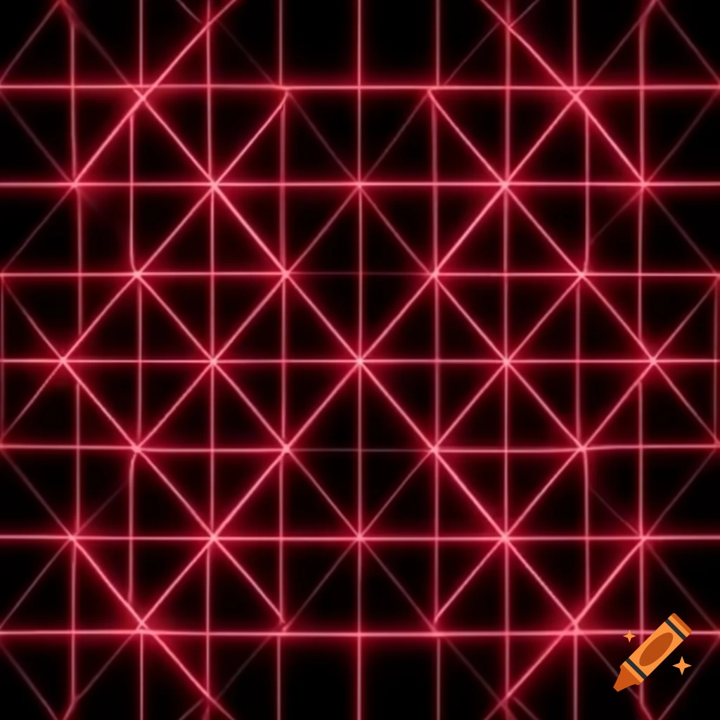 Red cyberpunk background grid
