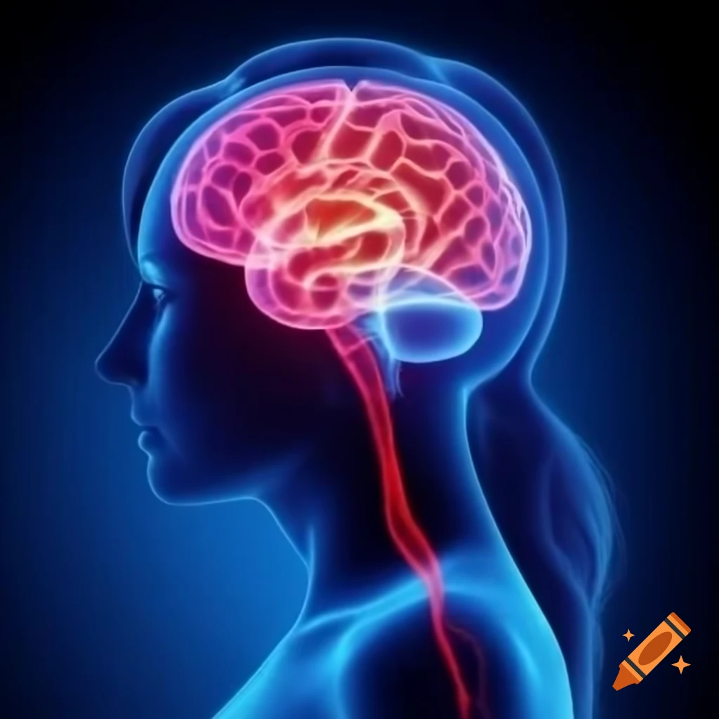 Brain illustration showcasing neurons and a unique inner world with perspectives