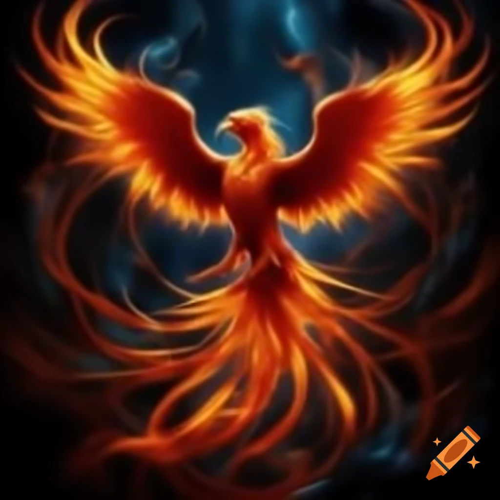 Beautiful depiction of a phoenix