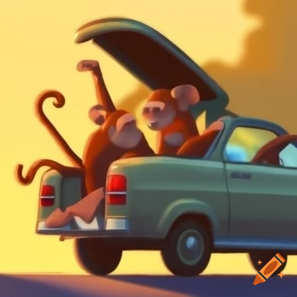 whimsical-cartoon-of-donald-trump-in-clown-car-with-cabinet-depicting