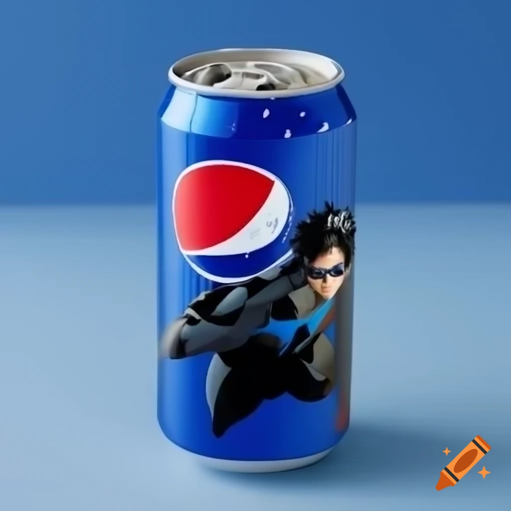 Pepsi can featuring superhero Nightwing design