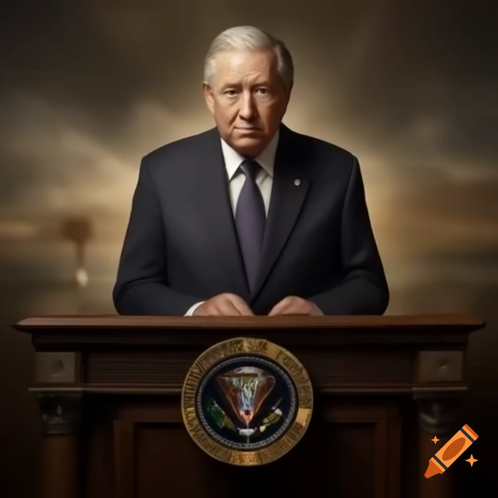 Realistic portrait of Vice President Al Gore