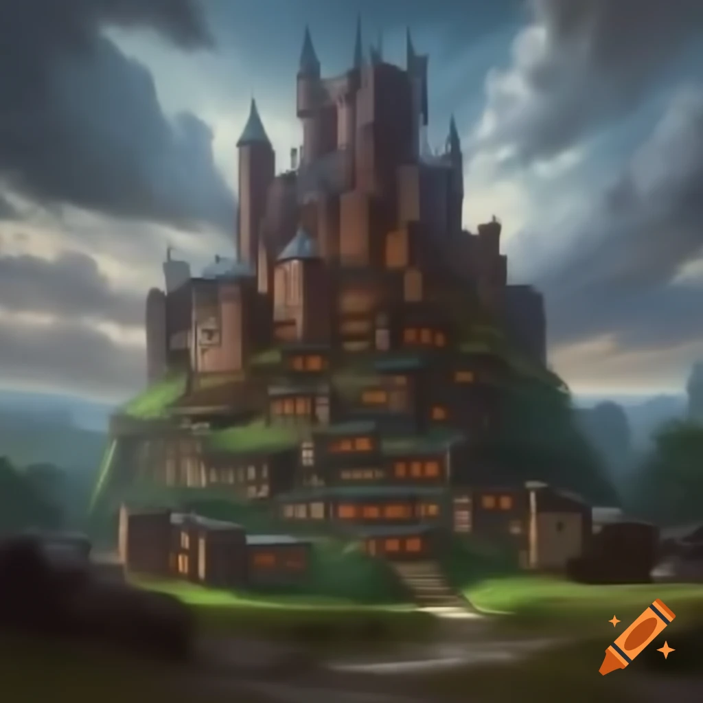 Castle made entirely of books