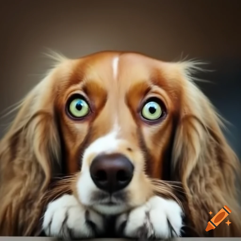 Unclear description involving cat and dog