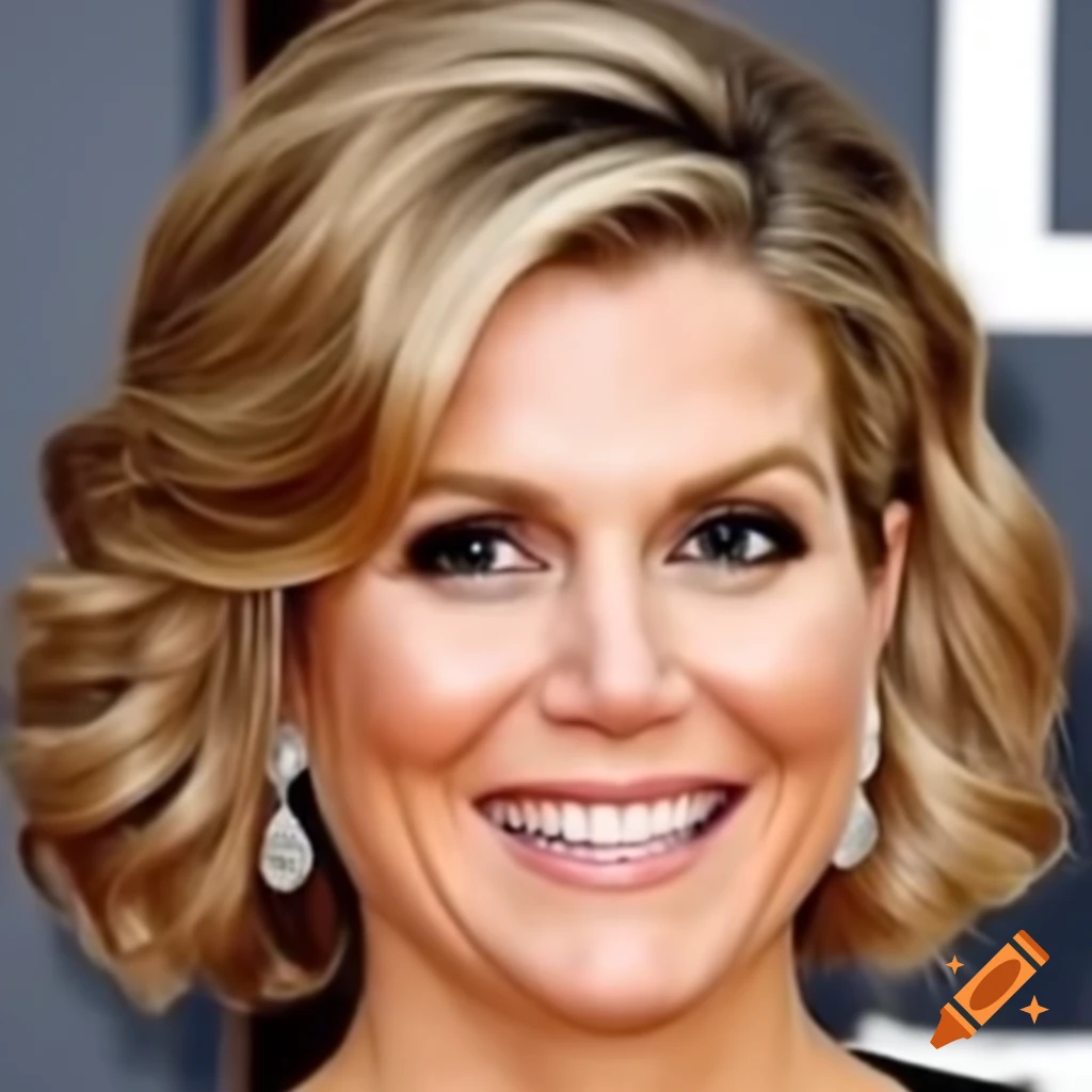 Queen Maxima showcasing a new short curly perm hairstyle