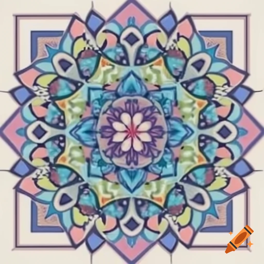 Multi-layered geometric mandala design