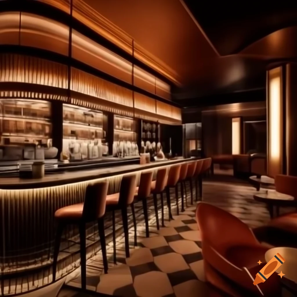 Elegant luxury compact bar design