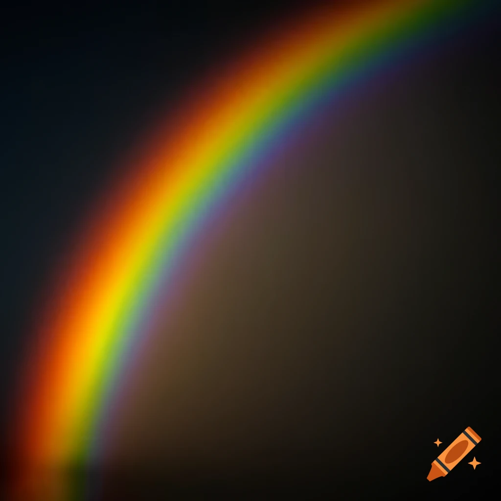 Vibrant rainbow across the sky