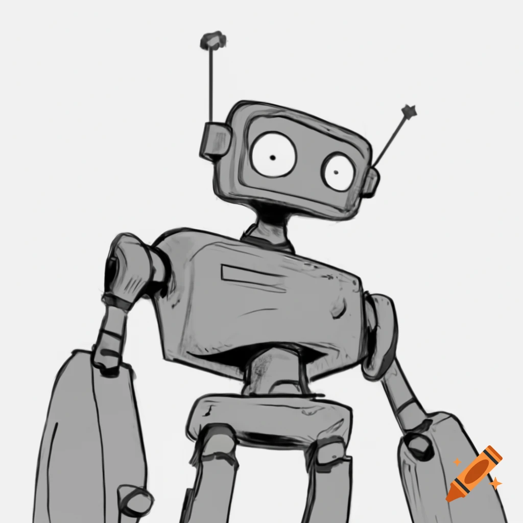 Sketch of a tall narrow robot