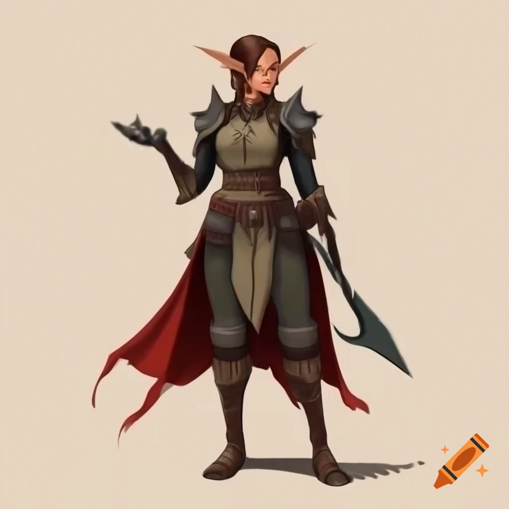 Female Dalish elf in casual medieval-inspired outfit from Dragon Age: Inquisition