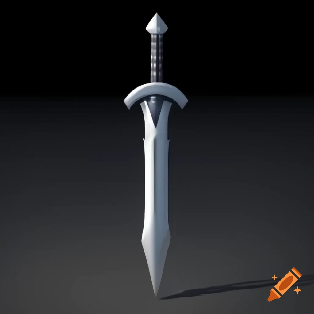 3D rendered sword design