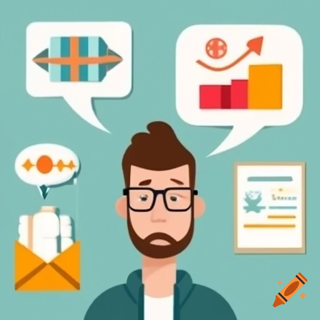 Person brainstorming presentation topics