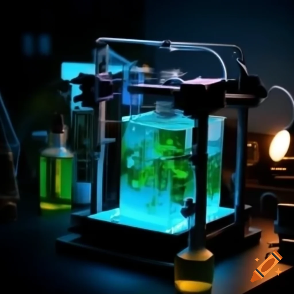 3d printing process using resin and microalgae oil under uv light on