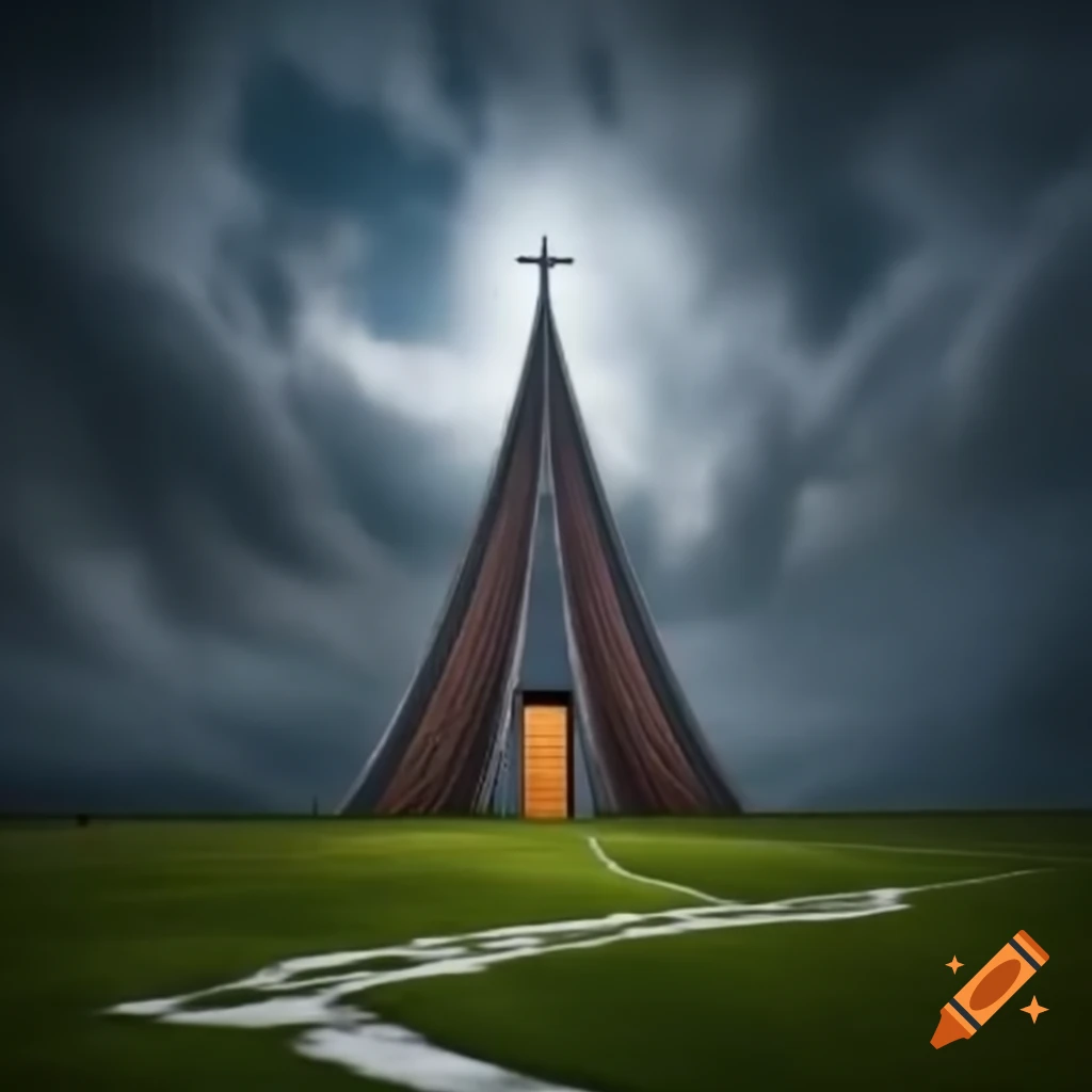 Design a sacred house for a religion based on chaos
