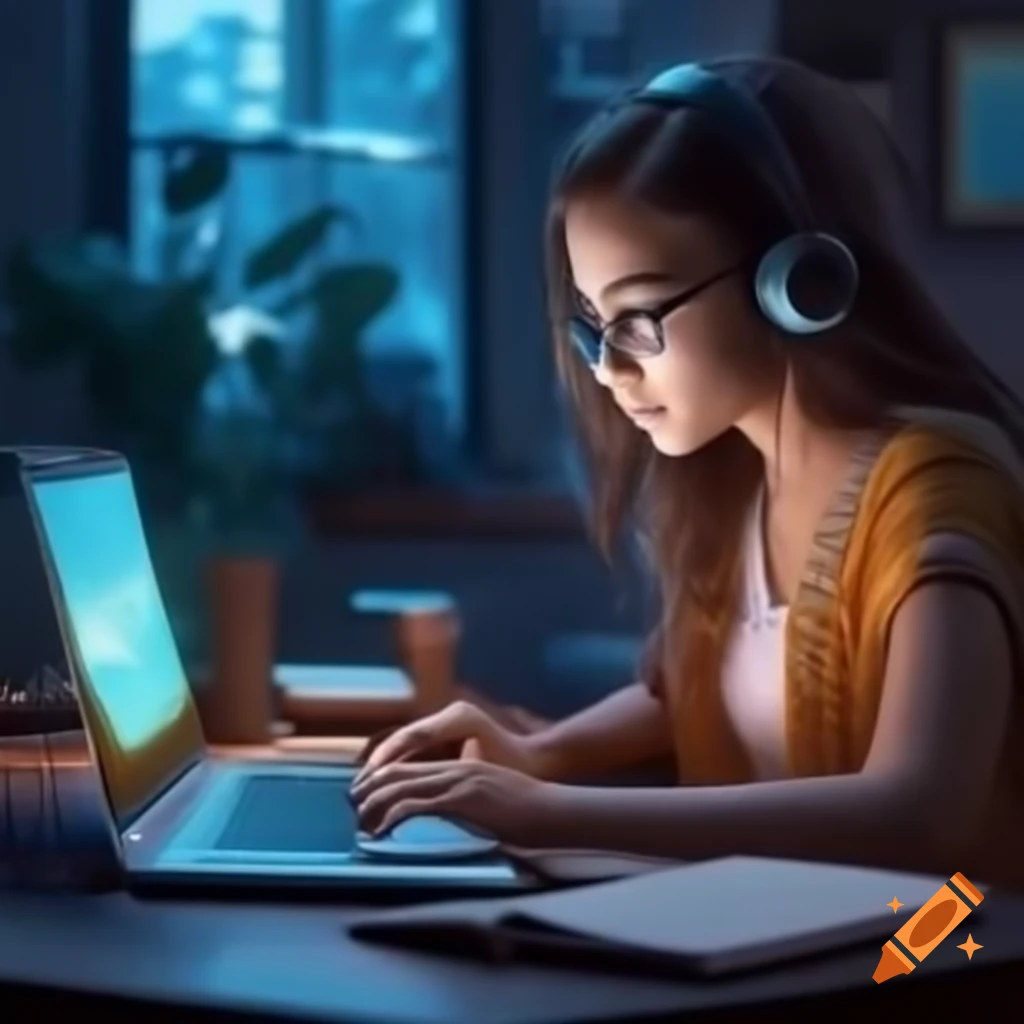 Person using laptop to choose online niche for work