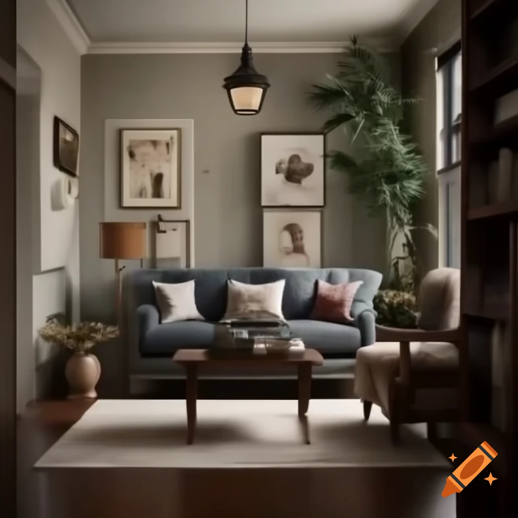 Realistic home interior design showcasing stylish decor
