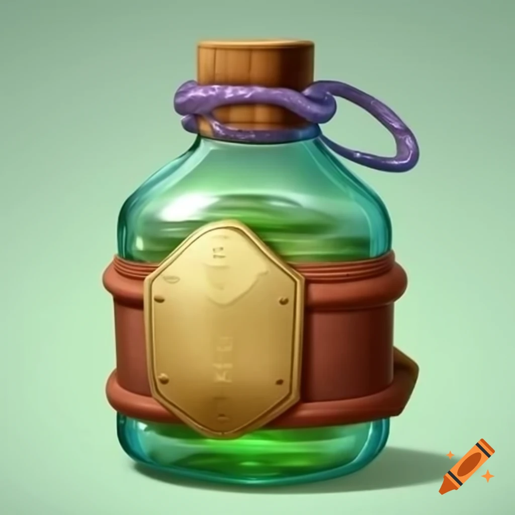 Fantasy item bottle icon design
