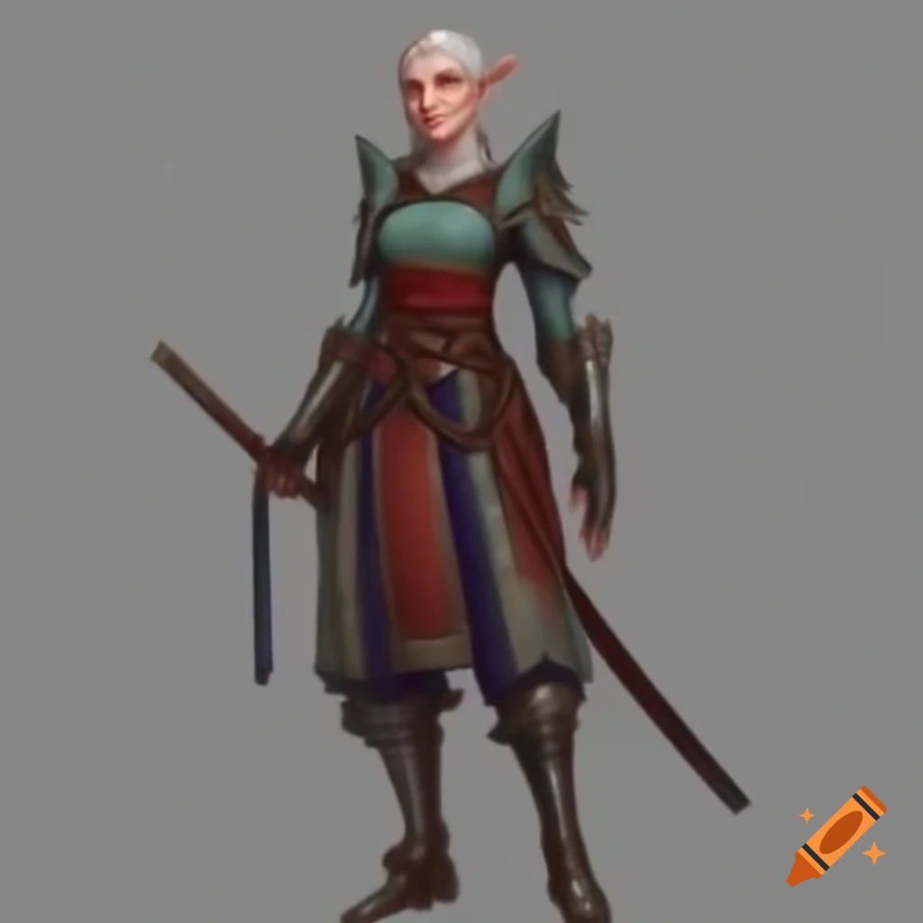 Female Dalish elf outfit inspired by Dragon Age: Inquisition combining medieval and Japanese armor aesthetics