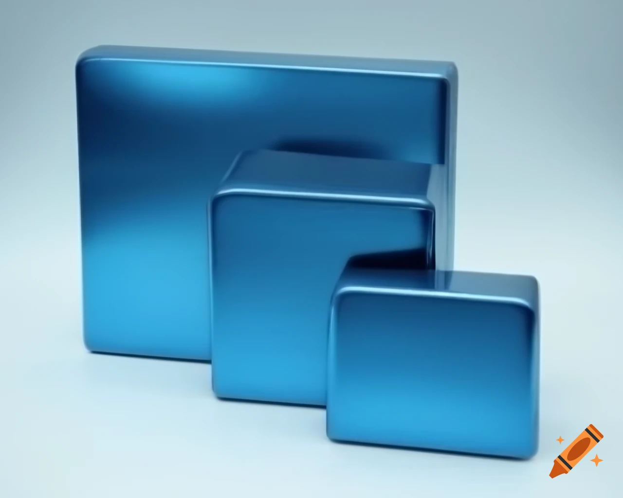Silvery blue rectangular ingots arranged neatly