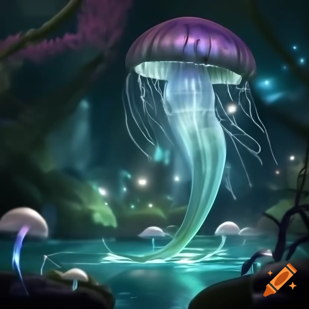 Close-up portrait of biopunk cyborg mermaid goddesses in captivating realm