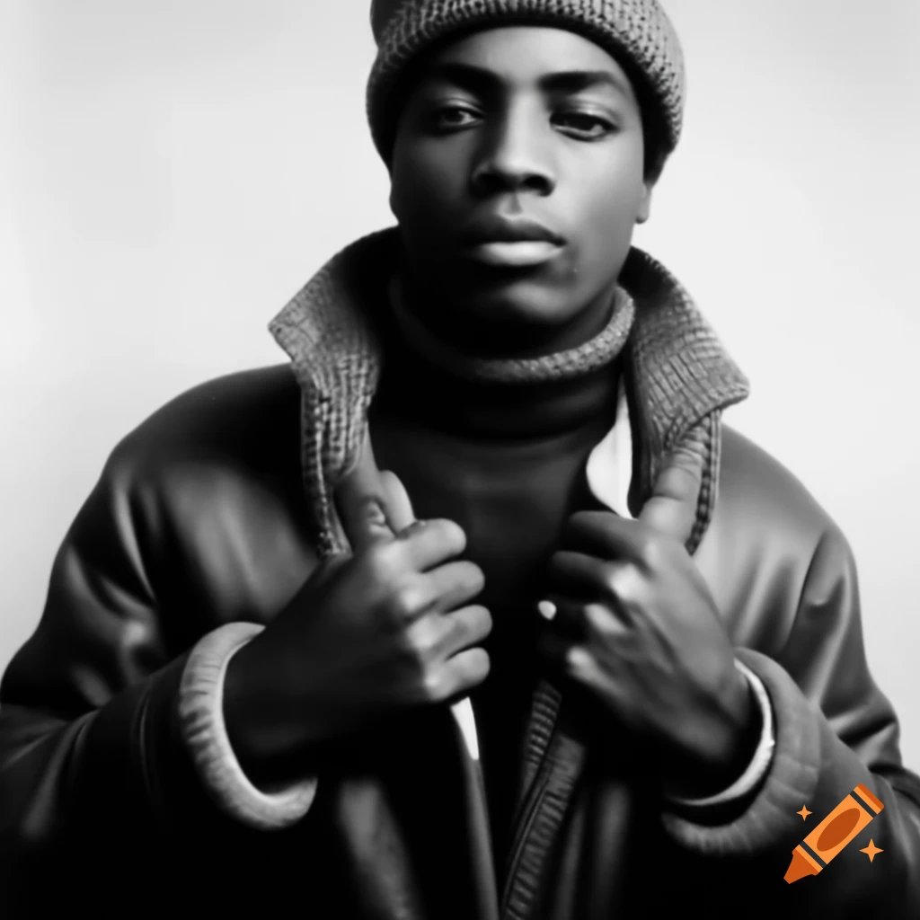 Self-portrait of male fictional African-American rapper